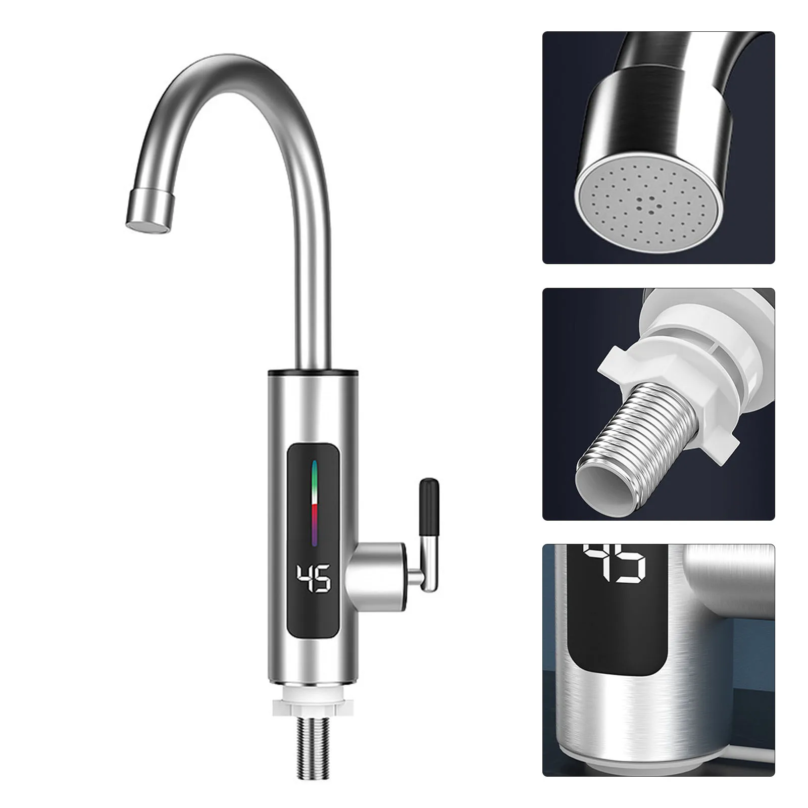 Electric Tap Electric Faucet 220V/50Hz Or 110V/60Hz 3000W 30~60℃ Brushed Stainless Steel Electric Water Heater
Electric Tap Electric Faucet 220V/50Hz Or 110V/60Hz 3000W 30~60℃ Brushed Stainless Steel Electric Water Heater