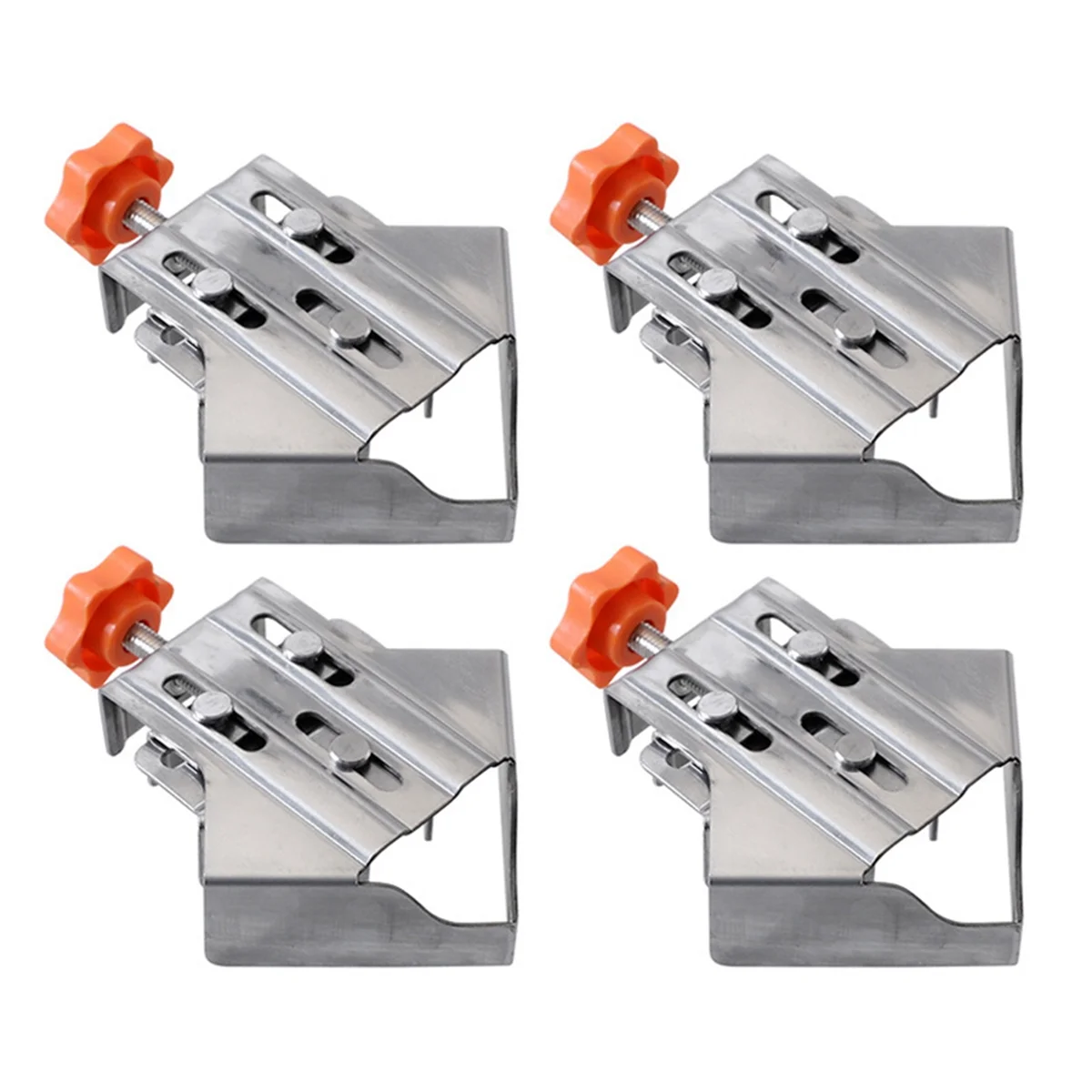 

4Pc Carpenter Quick Positioning Clamp for Wood Panel Splicing 90 Degree Right Angle Fixing Clip Right Angle Clamp-Closed