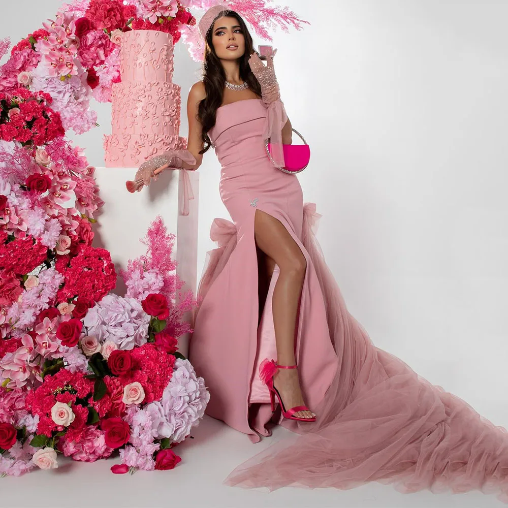 Patchwork Tulle Sexy Strapless Prom Gown Backless Sleeveless Mermaid Dress Evening Dresses for Women vestidos de gala
Patchwork Tulle Sexy Strapless Prom Gown Backless Sleeveless Mermaid Dress Evening Dresses for Women vestidos de gala