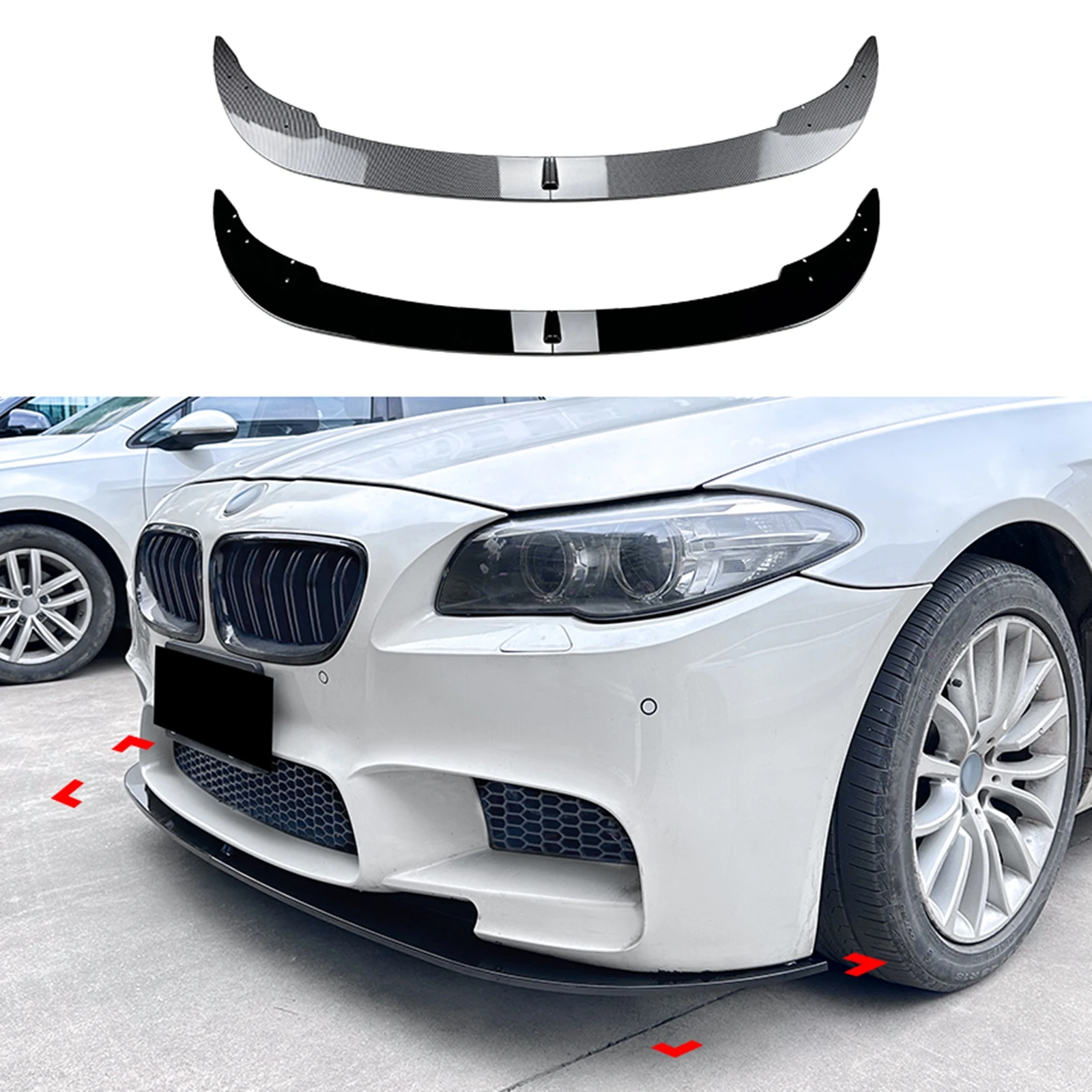 Front Bumper Spoiler Lip For BMW F10 F11 M5 2012 2013 2014 2015 2016 Sedan 4-Door Carbon Fiber Look/Gloss Black Lower Splitter
Front Bumper Spoiler Lip For BMW F10 F11 M5 2012 2013 2014 2015 2016 Sedan 4-Door Carbon Fiber Look/Gloss Black Lower Splitter