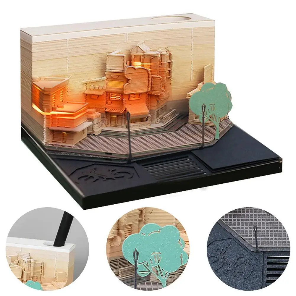3D Notepad Street Corner Sculpture Memo Pad Sticky Note Model Note Art Custom Block Note Office Decor School Tools
3D Notepad Street Corner Sculpture Memo Pad Sticky Note Model Note Art Custom Block Note Office Decor School Tools