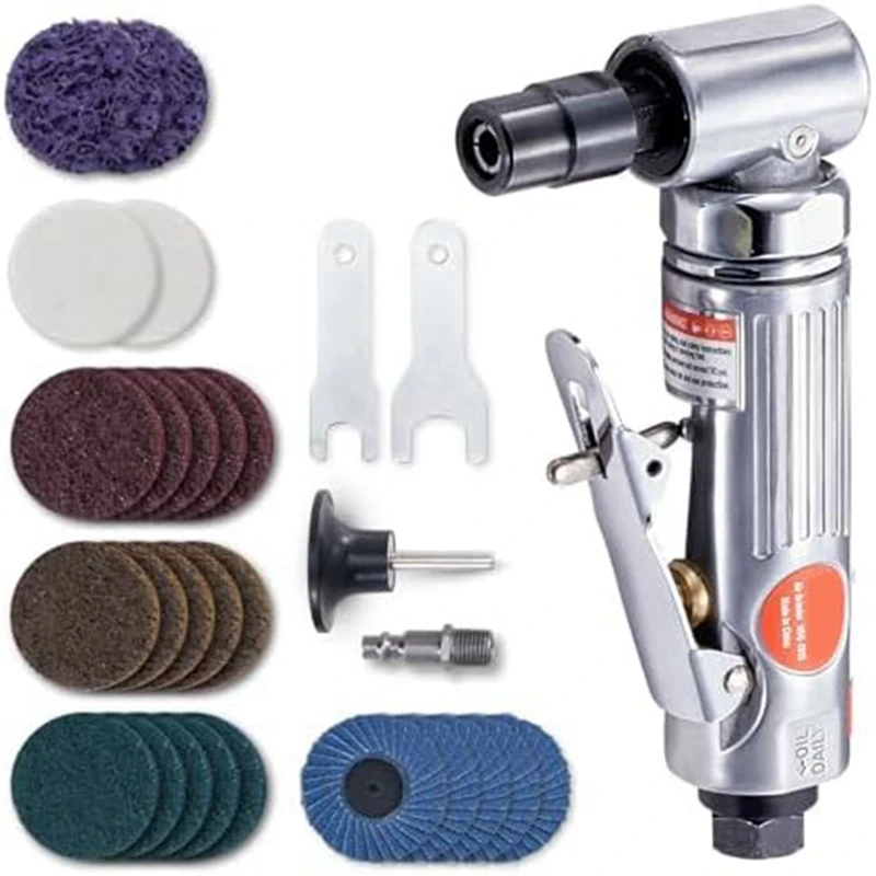 Air Punching Machine Right Angle Punching Machine 0.64 Cm 20000RPM, 24 Discs For Grinding, Polishing, Rust Removal
Air Punching Machine Right Angle Punching Machine 0.64 Cm 20000RPM, 24 Discs For Grinding, Polishing, Rust Removal