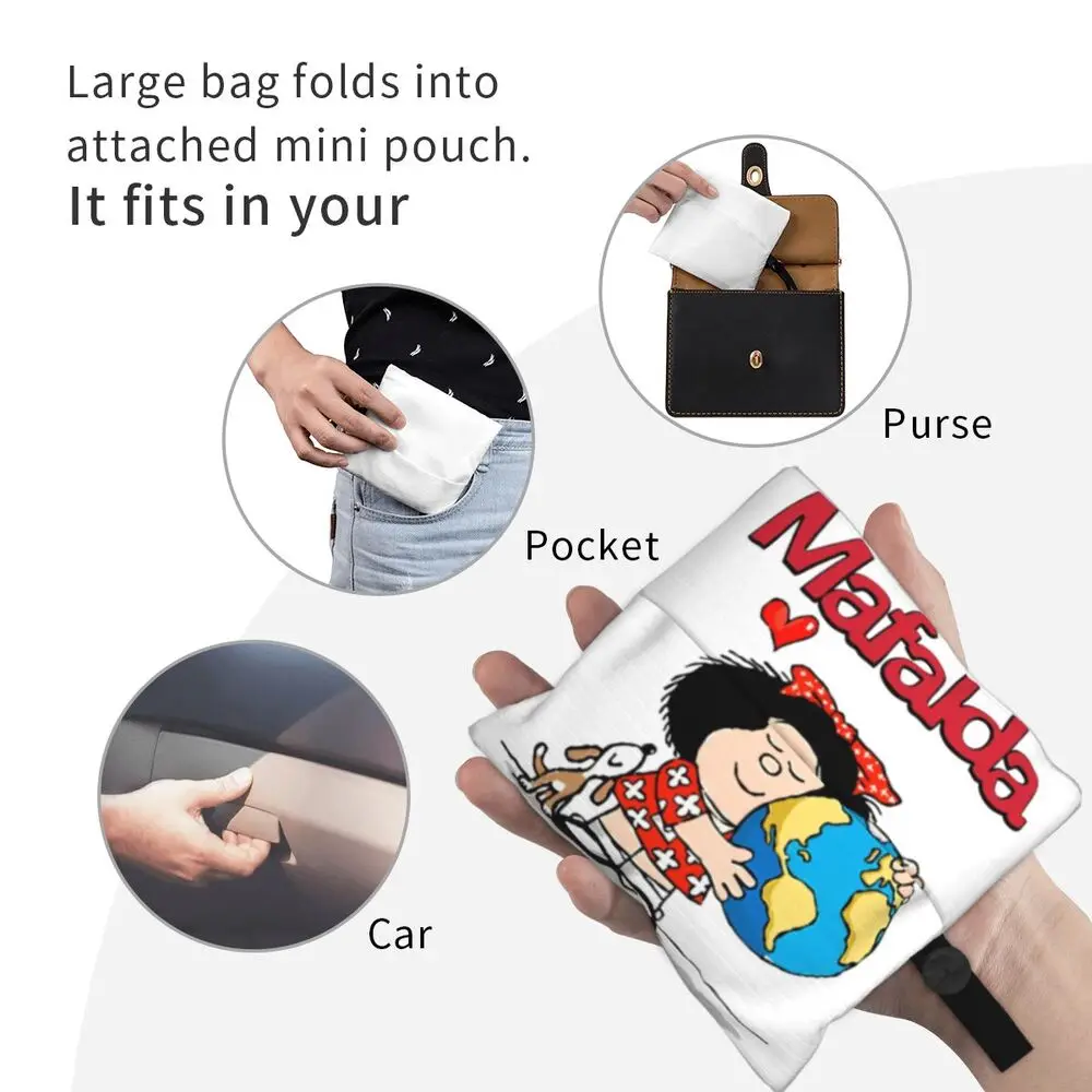 Custom Vintage Mafalda Manga Grocery Shopping Bag 77 S0211102c556645acbff7e77e6f153989f