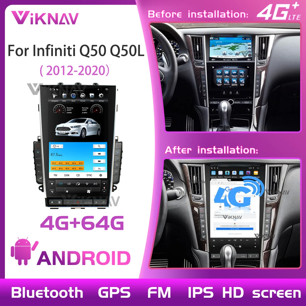 13.6Inch Screen PX6 64G Carplay Radio For Infiniti Q50 Q50L 2012-2020 Navigation GPS 1920*1080 360 View DVD Multimedia 4G WIFI
13.6Inch Screen PX6 64G Carplay Radio For Infiniti Q50 Q50L 2012-2020 Navigation GPS 1920*1080 360 View DVD Multimedia 4G WIFI