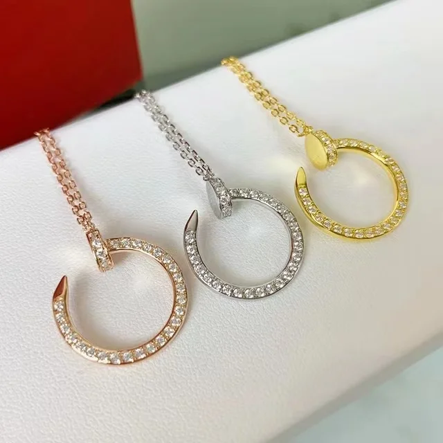 AAA 925 Sterling Silver Nail Necklace Women's Zircon Inlay Thin Fashion Jewelry 2024 New Women's Necklace Free Shipping
AAA 925 Sterling Silver Nail Necklace Women's Zircon Inlay Thin Fashion Jewelry 2024 New Women's Necklace Free Shipping