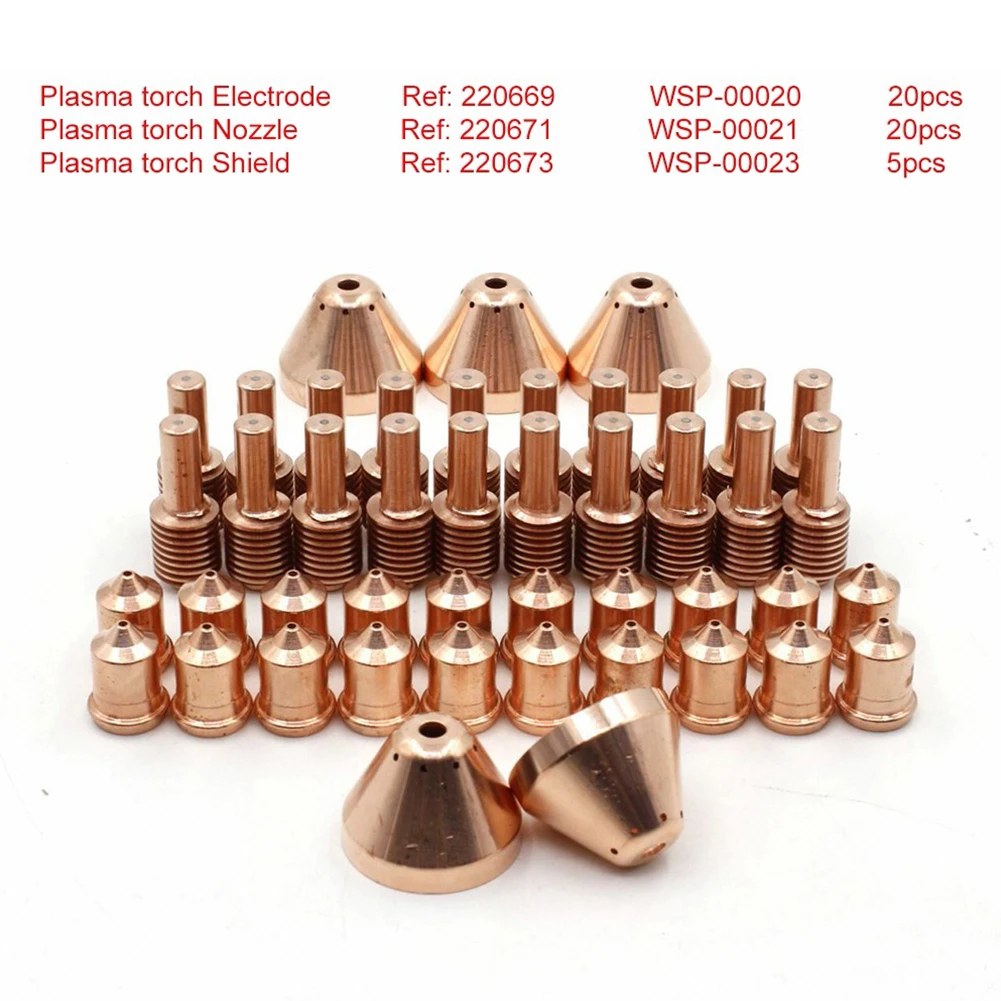45pcs Plasma Electrode Nozzle Kit 220673 220669 220671 For 45 Cutter Torch Nozzle 220671 Electrode 220669 Cup 220673 Kit Welding
45pcs Plasma Electrode Nozzle Kit 220673 220669 220671 For 45 Cutter Torch Nozzle 220671 Electrode 220669 Cup 220673 Kit Welding