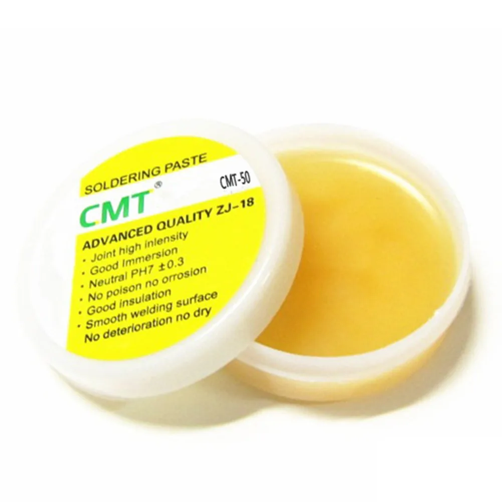50g Rosin Soldering Flux Paste Soldering Neutral Oil Large Box Weakly Alkaline Rosin Component Electronic Solder Repair Tools
50g Rosin Soldering Flux Paste Soldering Neutral Oil Large Box Weakly Alkaline Rosin Component Electronic Solder Repair Tools