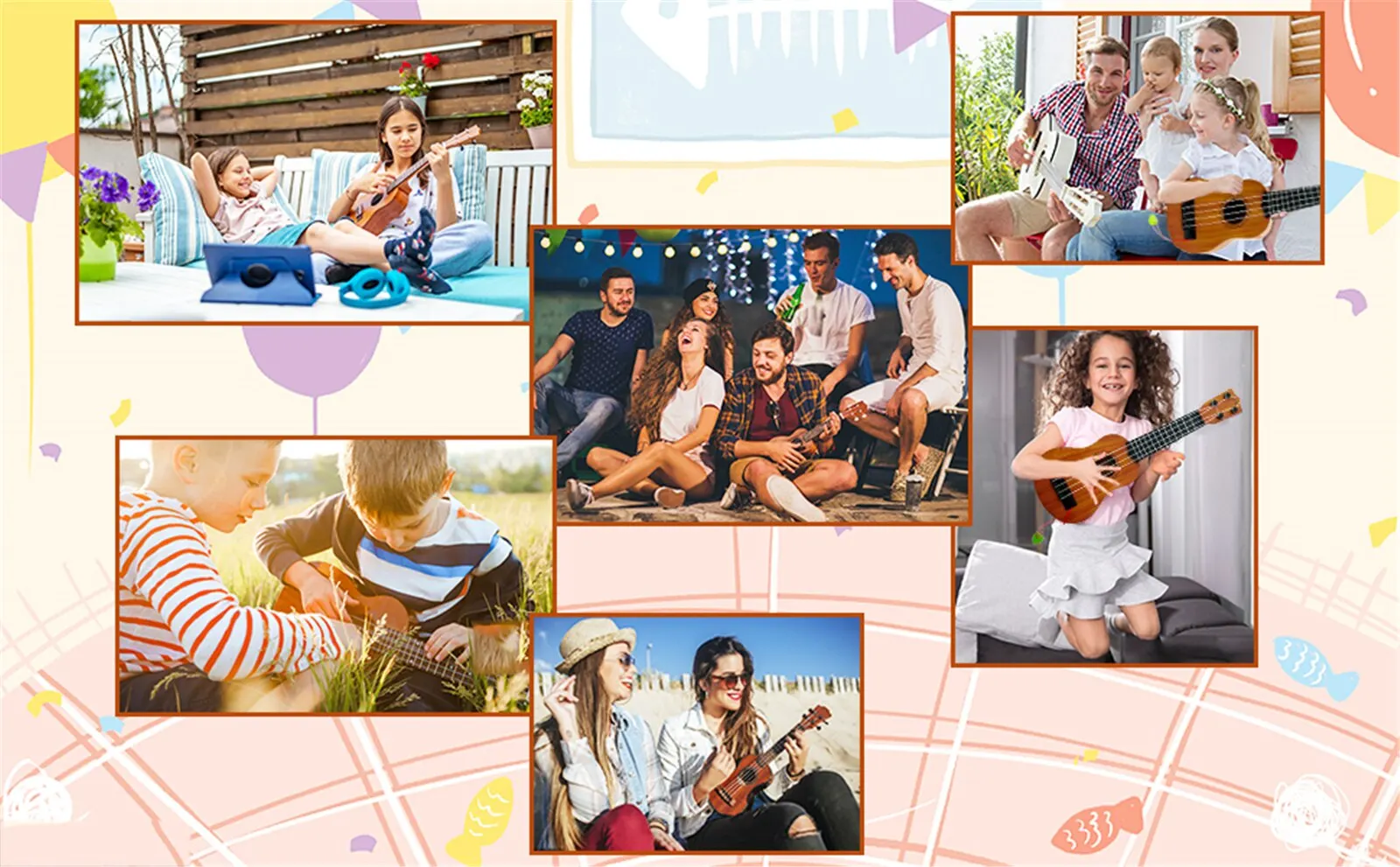 Kids Toy Ukulele Kids Guitar with Pick Musical Toy 17 Inch 4 Strings Educational Musical Instrument for Toddlers and Preschooler 2 Mallzona S021583195ee64a43aad190908112970fl Kids Toy Ukulele Kids Guitar with Pick Musical Toy 17 Inch 4 Strings Educational Musical Instrument for Toddlers and Preschooler Mallzona