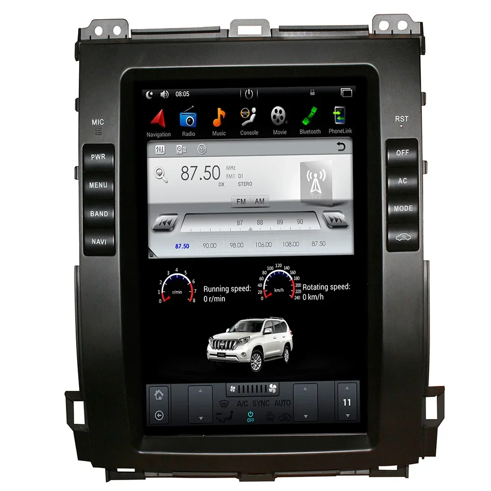 Автомобильный мультимедийный Dvd-плеер, 12 дюймов, Android 9,0, PX6, для Toyota Prado, Lexus GX470, GPS-навигация, стерео 2002-2009
Автомобильный мультимедийный Dvd-плеер, 12 дюймов, Android 9,0, PX6, для Toyota Prado, Lexus GX470, GPS-навигация, стерео 2002-2009