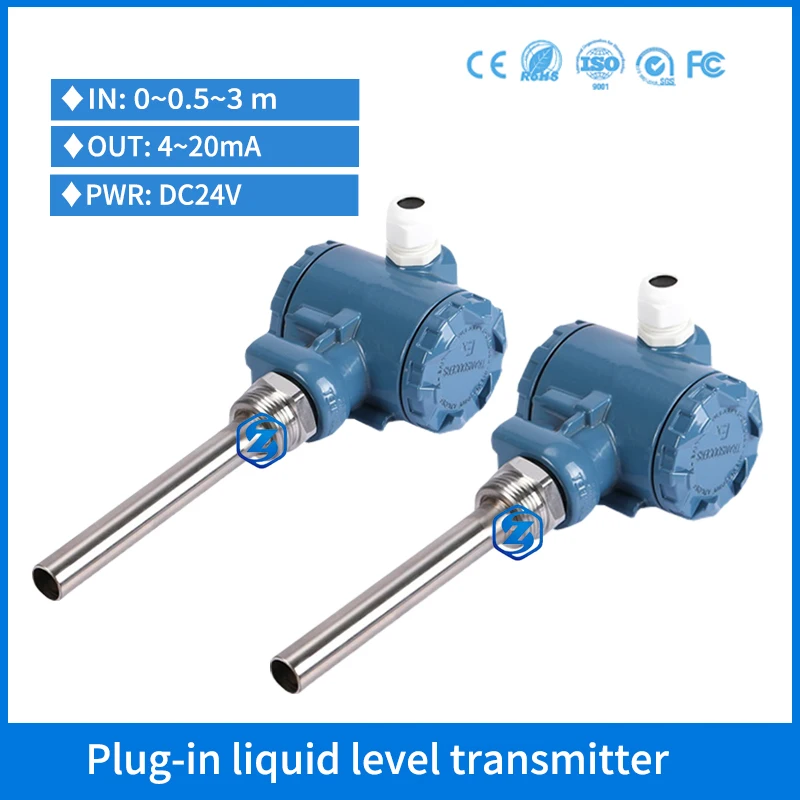 Hydrostatic Metal Armored Oil Liquid Level Transducer Plug-in Liquid Level Transmitter Diesel Fuel Tank 4-20mA Level Sensor
Hydrostatic Metal Armored Oil Liquid Level Transducer Plug-in Liquid Level Transmitter Diesel Fuel Tank 4-20mA Level Sensor