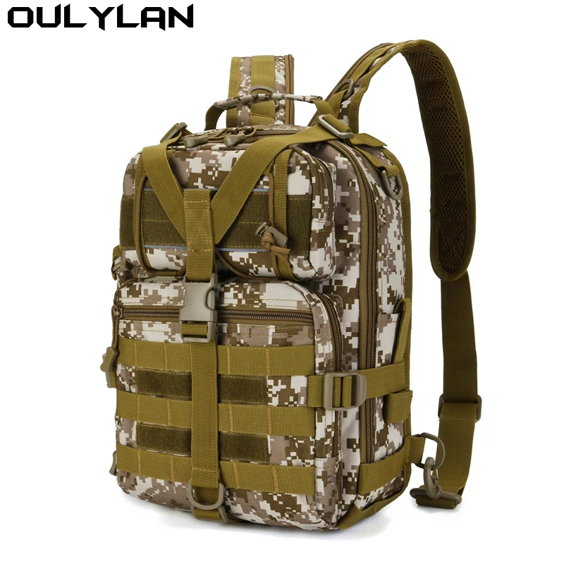 Модный мужской тактический рюкзак Oulylan, Спортивная уличная большая нагрудная сумка, сумки на плечо, многофункциональный камуфляжный рюкзак с системой «Молле»
Модный мужской тактический рюкзак Oulylan, Спортивная уличная большая нагрудная сумка, сумки на плечо, многофункциональный камуфляжный рюкзак с системой «Молле»
