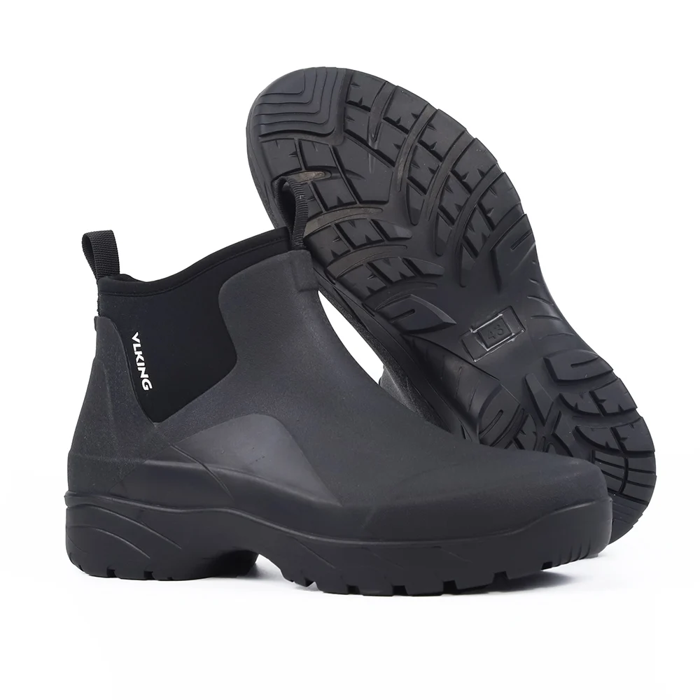 High-End ort Rubber Rain Boots for Men Waterproof Non-Slip Comfortable Fiing Outdoor Boots Car Wa oes No Foot Odor