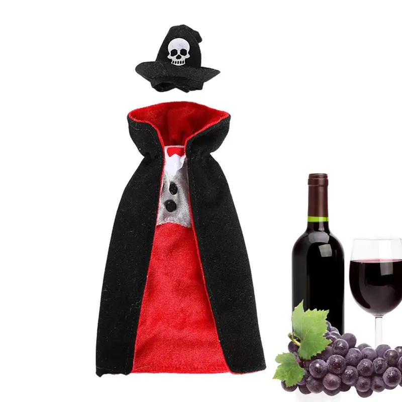 

Пальто для винной бутылки, декоративное украшение для бутылки на Хэллоуин, искусственные сувениры, крышка для винной бутылки шампанского, Декор для дома, ресторана, отеля