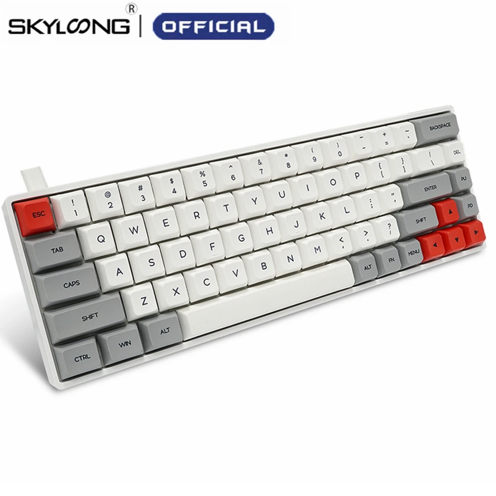 

SKYLOONG SK68 Mechanical Keyboard 65% 68 Keys Hot Swappable Switches PBT Detachable Cable Gamers Gaming Keyboards For Win Mac PC