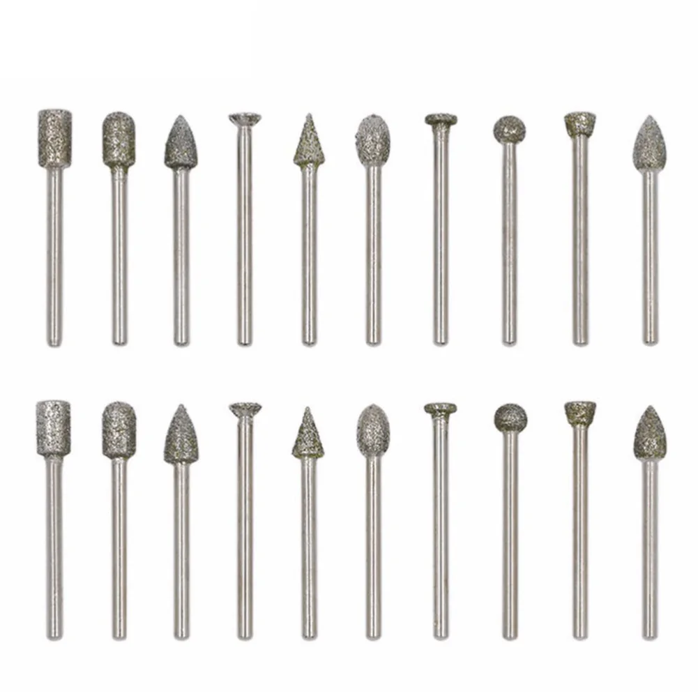 

Set Grinding Head Study Coarse Compact Diamond Sand Exquisite High Strength Lightweight Needle Shank Brand New