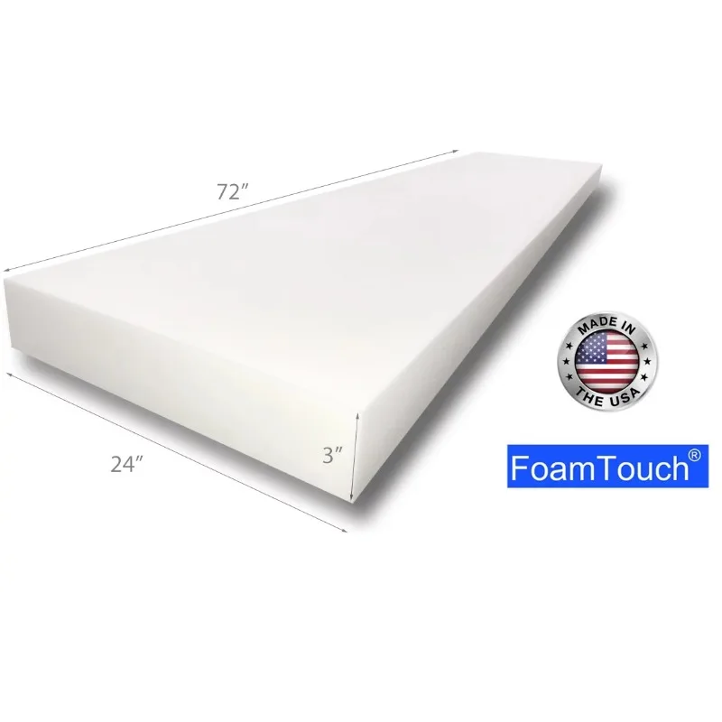 Пенопластовая Подушка Foamtouch высокой плотности, 3 дюйма, высота X 24 дюйма, ширина X 72 дюйма, длина для сиденья, дивана
Пенопластовая Подушка Foamtouch высокой плотности, 3 дюйма, высота X 24 дюйма, ширина X 72 дюйма, длина для сиденья, дивана