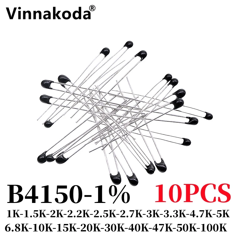 

10PCS NTC Thermistor Thermal Resistor MF52 NTC-MF52AT 1K 1.5K 2K 2.2K 2.5K 2.7K 3K 3.3K 5K 10K 15K 20K 40K 50K 100K B41501%