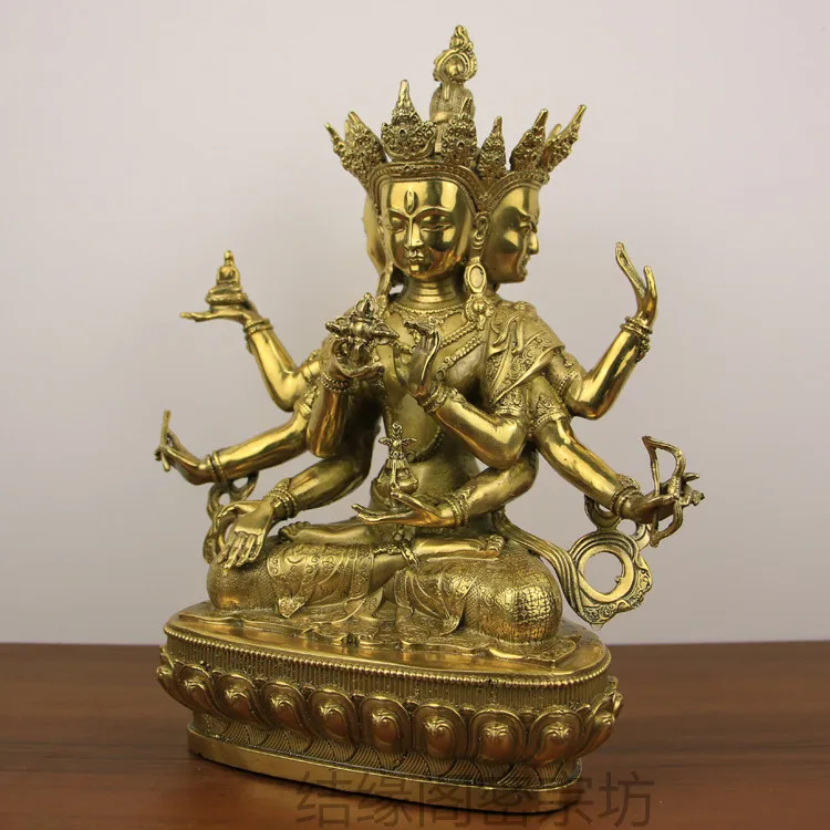 Pure copper Dzogchen Buddha mother Buddha statue ornaments long life three bronze statues Tibetan Tantric Buddhism Nepal
Pure copper Dzogchen Buddha mother Buddha statue ornaments long life three bronze statues Tibetan Tantric Buddhism Nepal