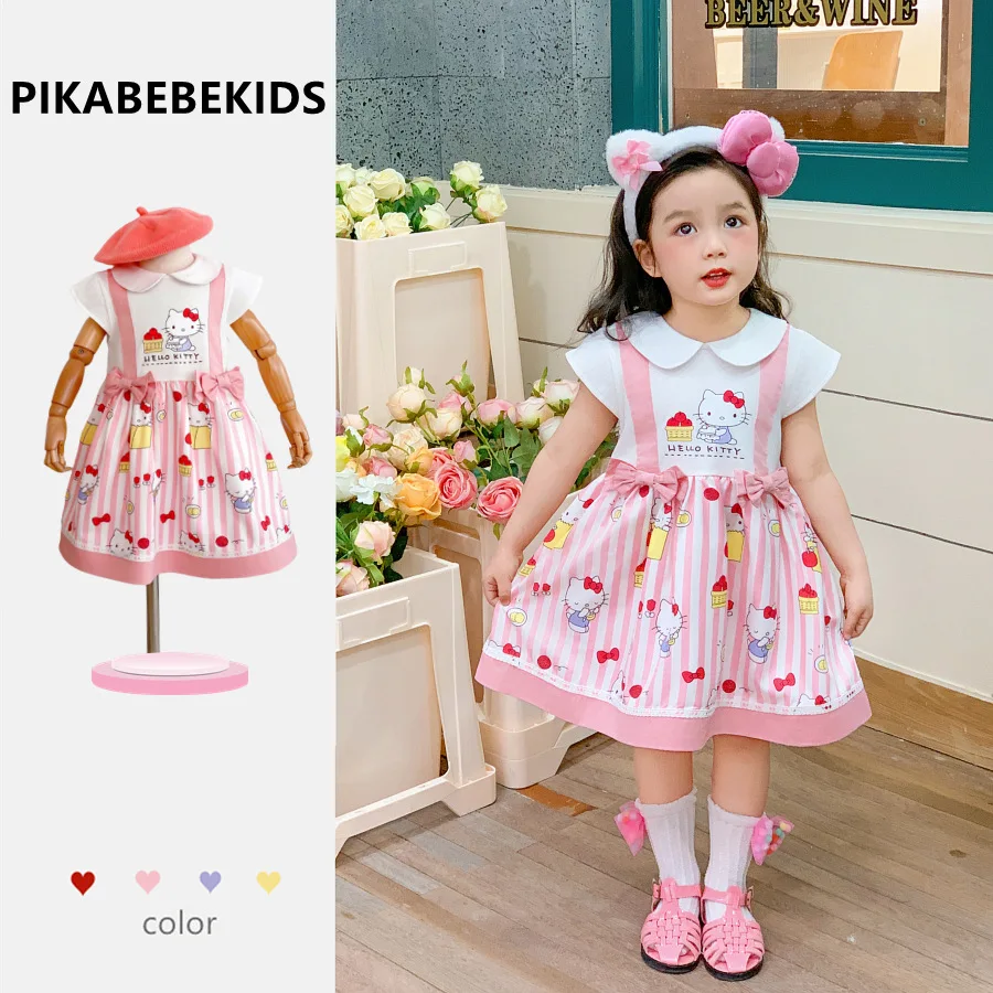 Новинка 2024, летнее платье Sanrio с милым Hello Kitty, Корейская версия, платье для девочек с откидным воротником и бантом, милое мультяшное платье принцессы
Новинка 2024, летнее платье Sanrio с милым Hello Kitty, Корейская версия, платье для девочек с откидным воротником и бантом, милое мультяшное платье принцессы