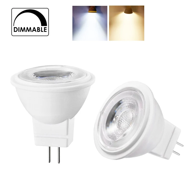 

Dimmable MR11 LED Spotlight Bulb 3W GU4 2835 SMD 110V 220V 12V-24V Replace 30W Halogen Cold Warm Neutral White Lamp Save Energy