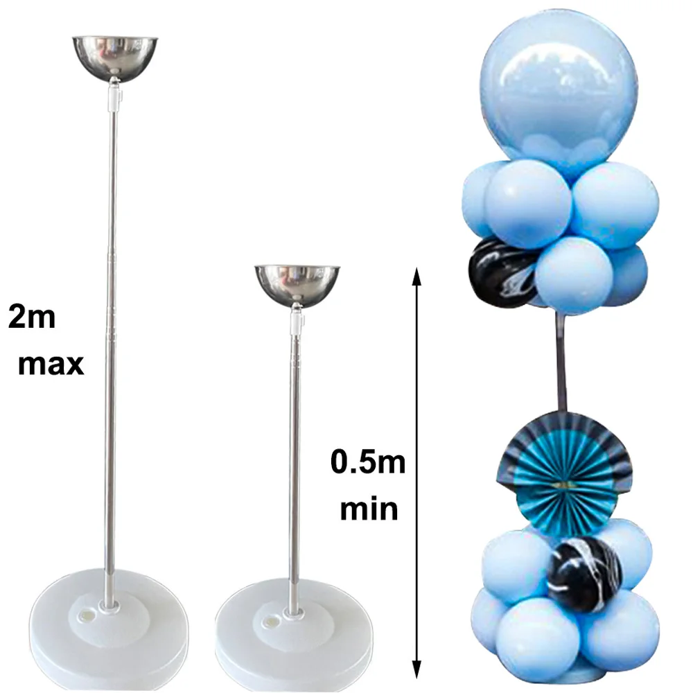 

1set Adjustable Column Stand Kit 36Inch Giant Ballon Tower Pillar Stand with Big Cup Holder Height 2m Birthday Wedding Supplies
