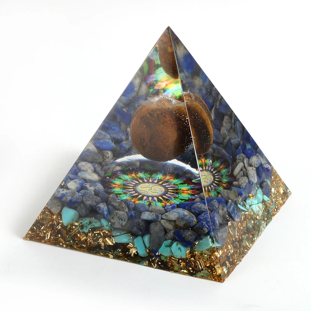 6-10cm Large Orgone Pyramids Natural Turquoise Lapis Lazuli Stone OM Amulet Orgonite Energy Generator EMF Protection Pyramid
6-10cm Large Orgone Pyramids Natural Turquoise Lapis Lazuli Stone OM Amulet Orgonite Energy Generator EMF Protection Pyramid