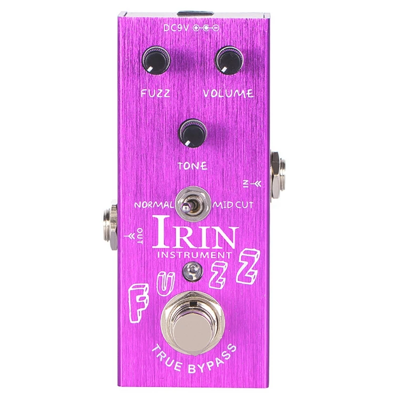 IRIN Electric Guitar Fuzz Effector Chorus Professional Single Block Small Effector Metal
IRIN Electric Guitar Fuzz Effector Chorus Professional Single Block Small Effector Metal