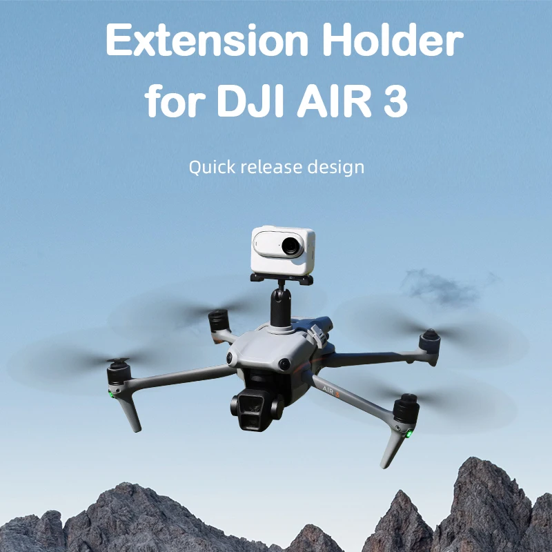 

For DJI AIR 3 Drone Camera Fill Light Fixed Adapter Bracket Mount Extension Holder for Gopro Insta360 DJI Action 4 Accessories
