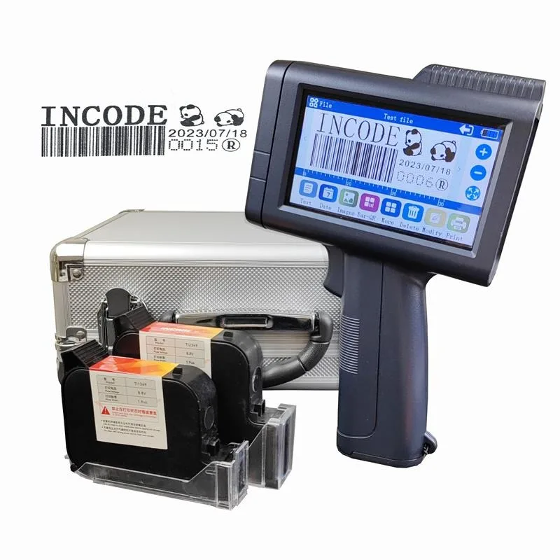 

INCODE Mini Expiry Date Qr Code TIJ Coding Machine Handheld Inkjet Printer for Bottle Card Carton Paper Egg