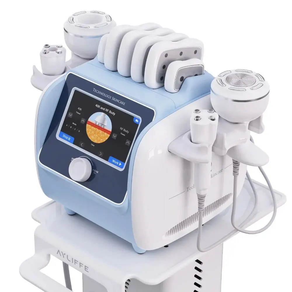 

5 In 1 40K Ultrasound Vacuum Cavitation System Weight Loss Fat Suction Skin Tightening Shaping Body Slimming Machine For Salon