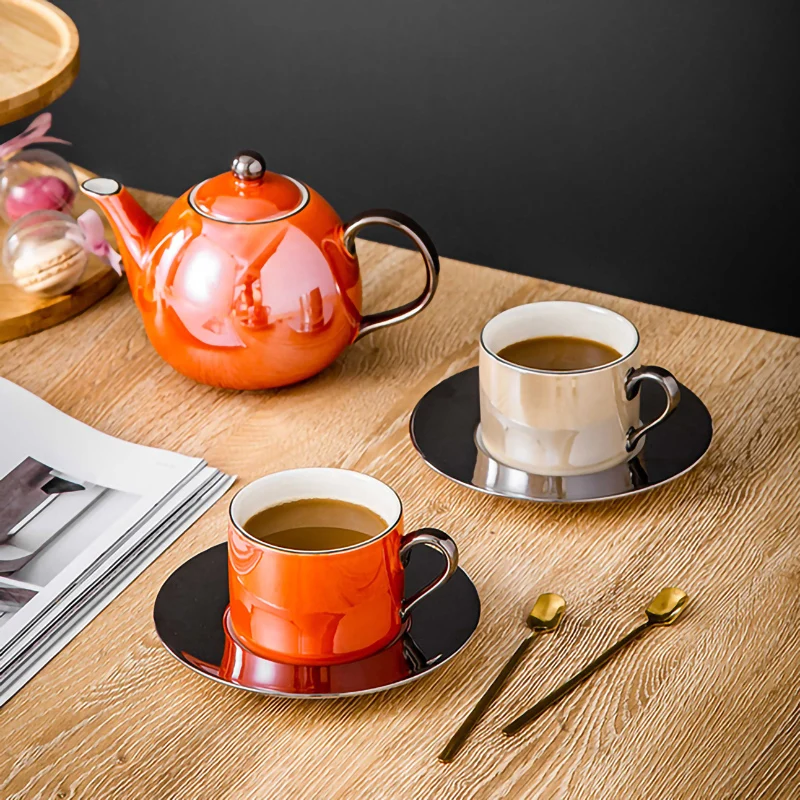 European Minimalism Ceramic Coffee Cup Exquisite Design Latte Cup And Saucer Creative Design Ceramic Mug Tea Set Capacity 250ml
European Minimalism Ceramic Coffee Cup Exquisite Design Latte Cup And Saucer Creative Design Ceramic Mug Tea Set Capacity 250ml