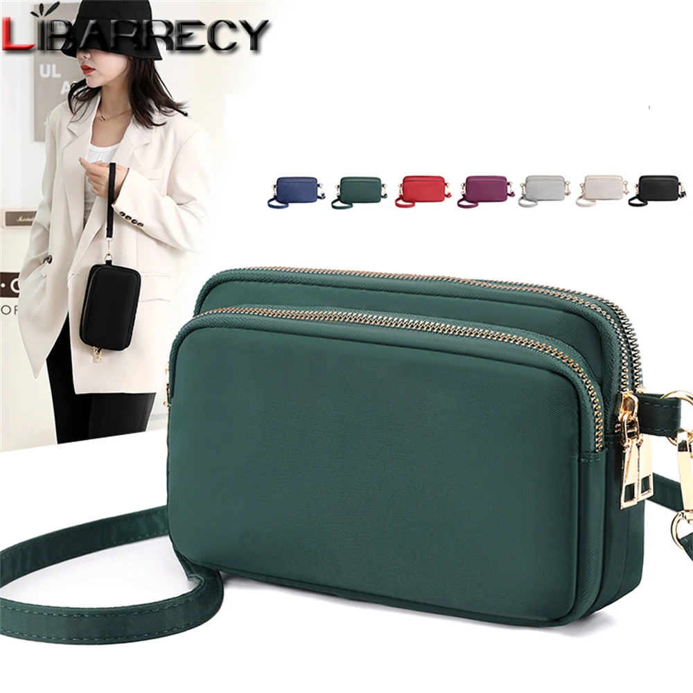 

2022 New Mini Ladies Shoulder Bag Solid Color High Quality Nylon Women Messenger Bags Fashion Women's Clutch Bolsos De Mujer Sac