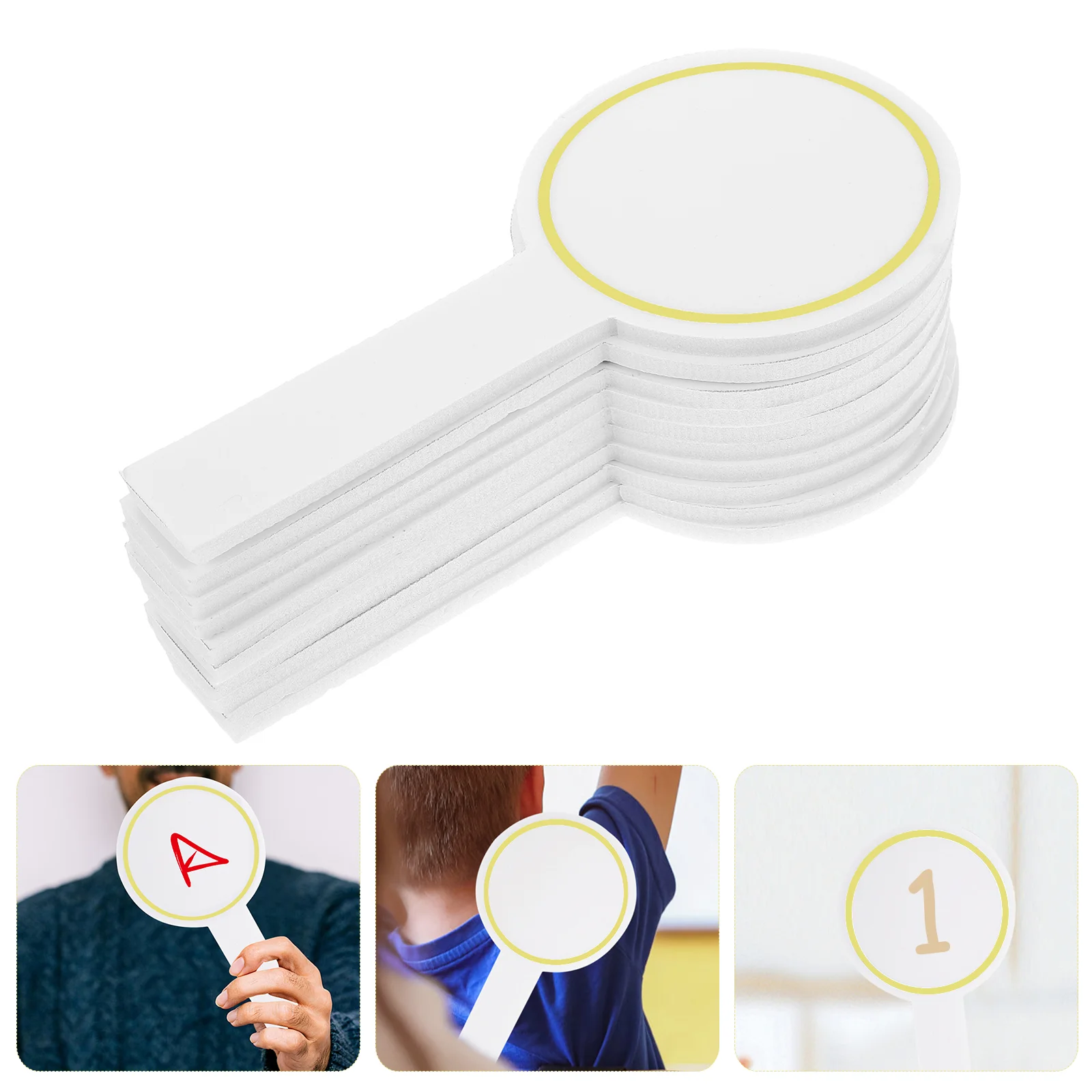 6pcs Handheld Boards Single Sided Paddles Handheld Whiteboards Padding Whiteboards
6pcs Handheld Boards Single Sided Paddles Handheld Whiteboards Padding Whiteboards