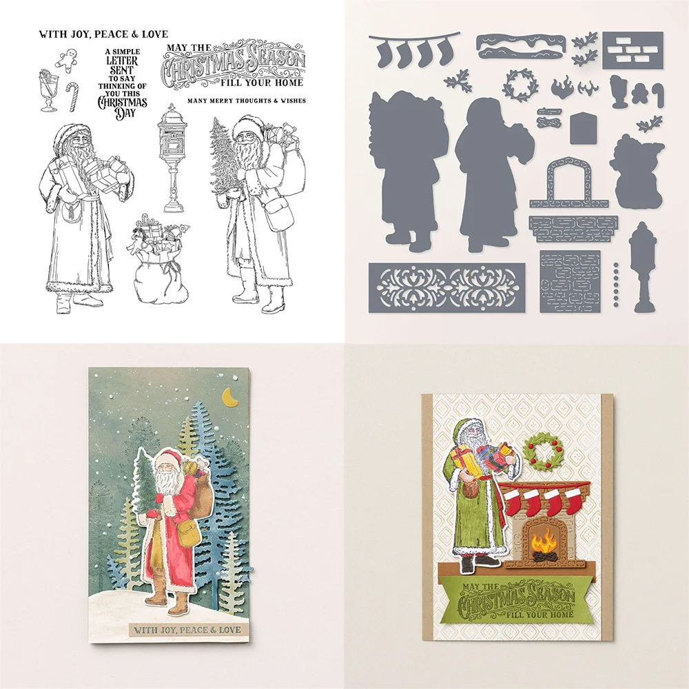 Santa Claus New Metal Cutting Dies Stamps Stencils Scrapbooking Photo Album Decorative Embossing DIY Paper Cards Stamp 
Santa Claus New Metal Cutting Dies Stamps Stencils Scrapbooking Photo Album Decorative Embossing DIY Paper Cards Stamp