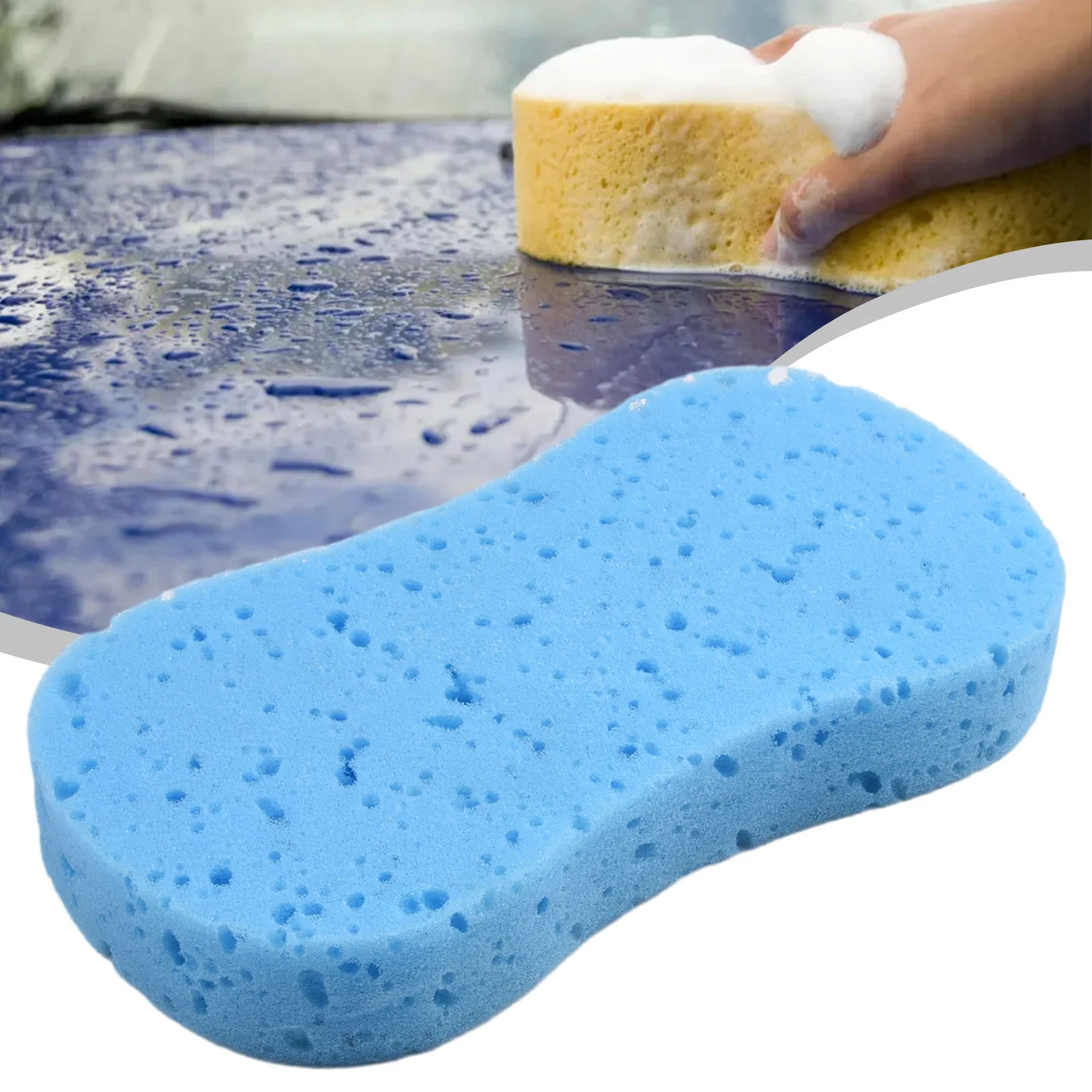 

1x Car Wash Sponge Block Pad Remove Contaminants Before Polisher Wax Car Care Wash Accessories Random-Color Car Cleaning Tool