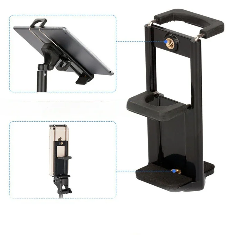 For iPad/phone 2 in 1 Professional Tablet Tripod Mount Clip Universal Stand Clamp Adjustable Vertical Bracket Holder Adapter 1/4
For iPad/phone 2 in 1 Professional Tablet Tripod Mount Clip Universal Stand Clamp Adjustable Vertical Bracket Holder Adapter 1/4