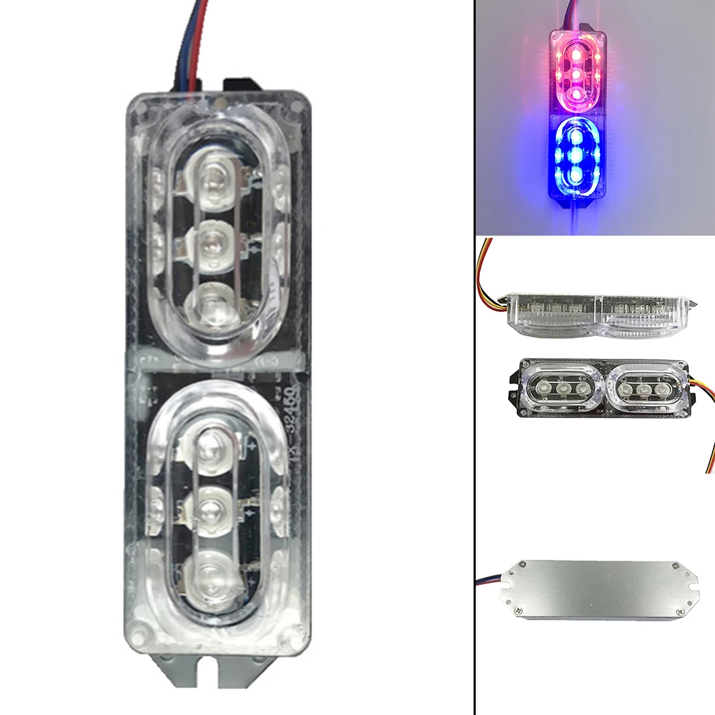 Universal Modified 12V Flash Warning LED Light For Automobiles And Motorcycles, Six-light Lens Decoration, Left And Right Double
Universal Modified 12V Flash Warning LED Light For Automobiles And Motorcycles, Six-light Lens Decoration, Left And Right Double