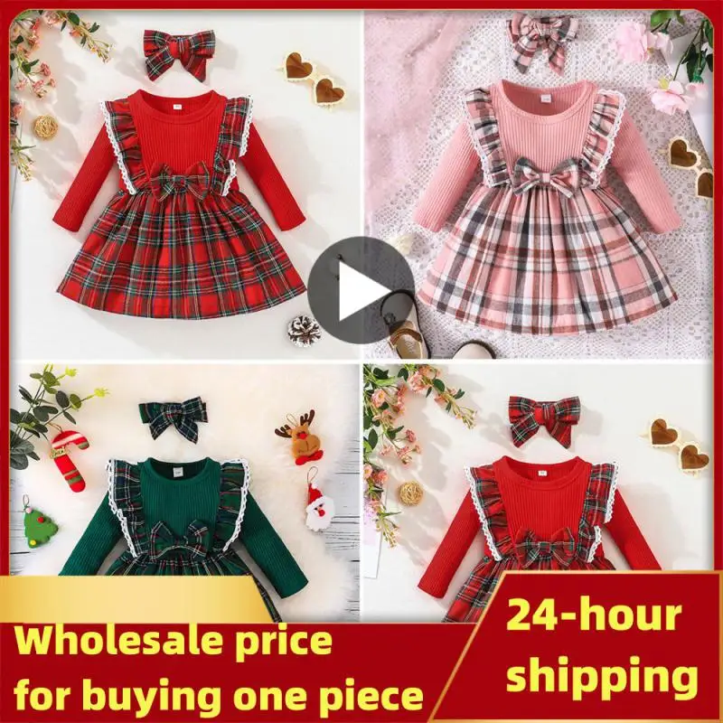 Autumn Winter Childrens Christmas Style Plaid Skirt Birthday Fashionable Skin Friendly Comfortable Long Sleeve Design Princess
Autumn Winter Childrens Christmas Style Plaid Skirt Birthday Fashionable Skin Friendly Comfortable Long Sleeve Design Princess