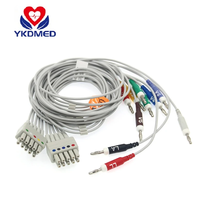 Compatible with Mortara Moto Pull 250C ECG 10 lead cable AHA standard banana plug
Compatible with Mortara Moto Pull 250C ECG 10 lead cable AHA standard banana plug