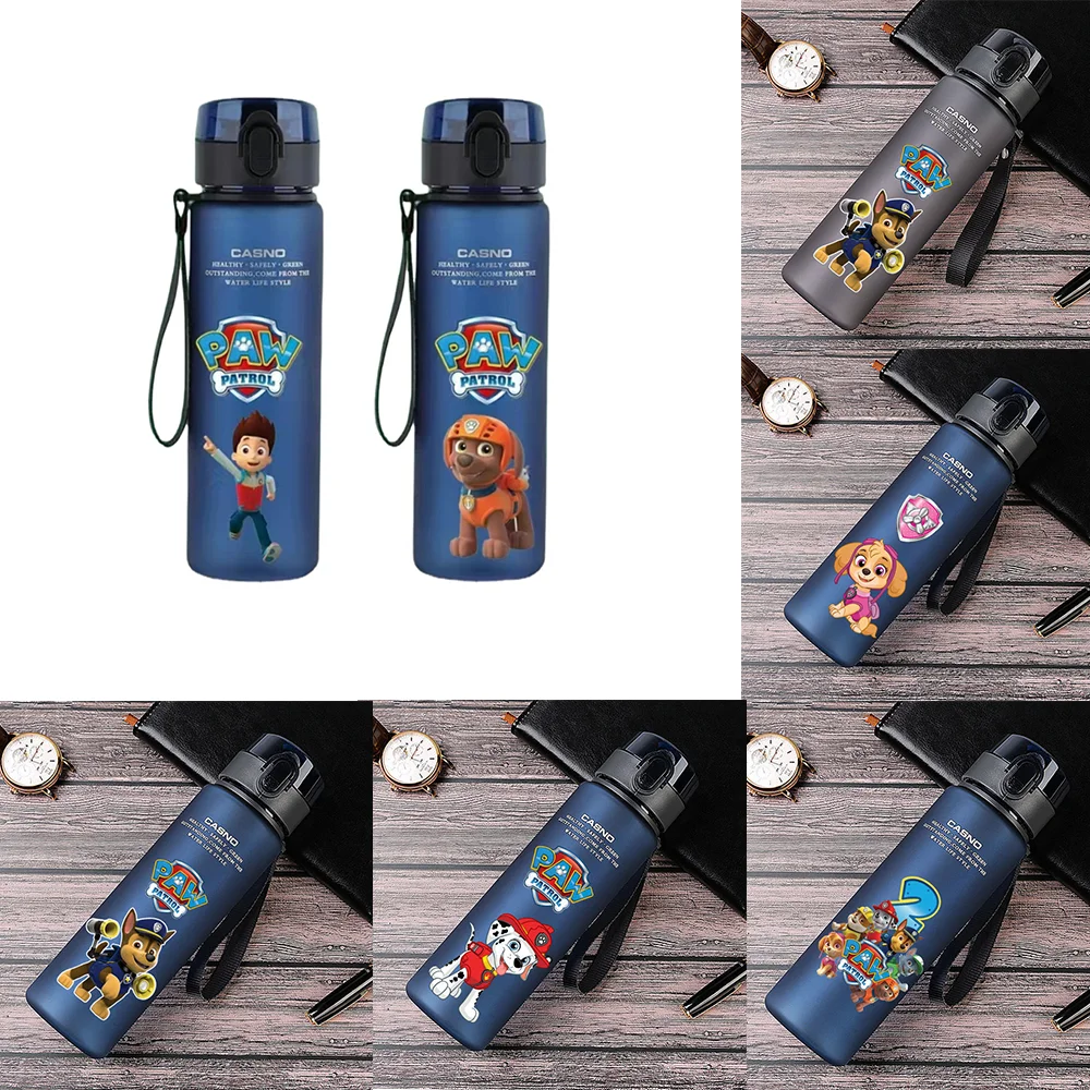 

Paw Patrol 560ml Water Cup Outdoor Children Portable Plastic Cartoon Large Capacity Sports Water Bottle Kawai Ryder Chase