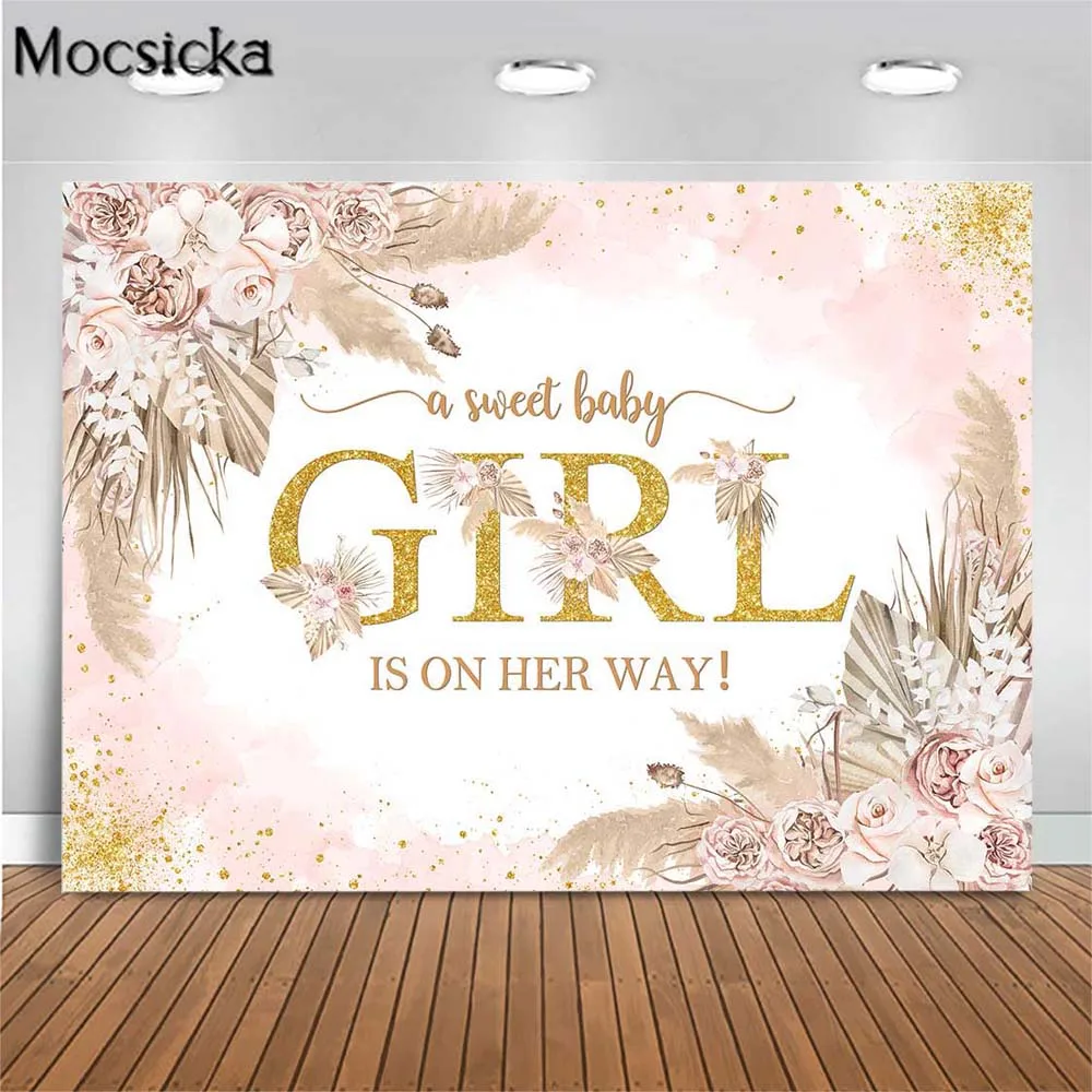 Mocsicka Bohemia Baby Shower Backdrop a Sweet Baby Girl is on Her Way Boho Flower Pampas Grass Photo Background Party Decoration
Mocsicka Bohemia Baby Shower Backdrop a Sweet Baby Girl is on Her Way Boho Flower Pampas Grass Photo Background Party Decoration
