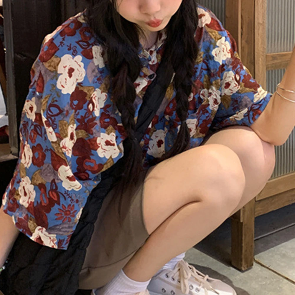 Daily Shirt Female Printed Retro Short Sleeves Summer Women Breathable Casual Comfortable Hong Kong Style Daily
Daily Shirt Female Printed Retro Short Sleeves Summer Women Breathable Casual Comfortable Hong Kong Style Daily
