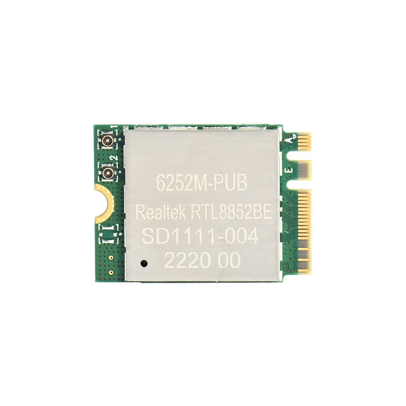 

RTL8852BE Wi-Fi6 Dual-band 2T2R 11ax Bluetooth 5.2 Wireless Card Module M.2 Interface PCIe USB