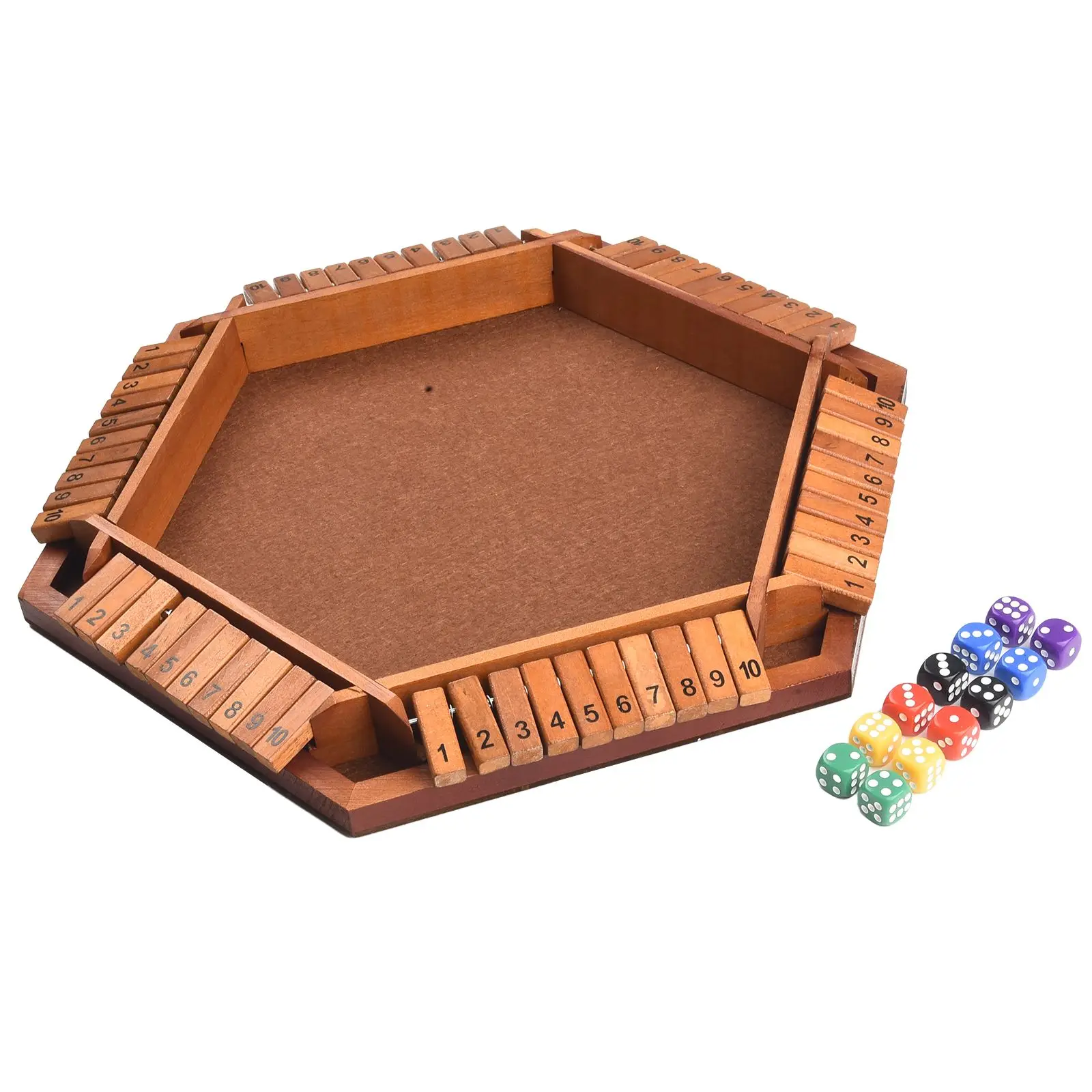 Dice Game Shut The Box With 16 Dice Wooden Board Classics Classroom Family For Kids Adults High Quality Material
Dice Game Shut The Box With 16 Dice Wooden Board Classics Classroom Family For Kids Adults High Quality Material