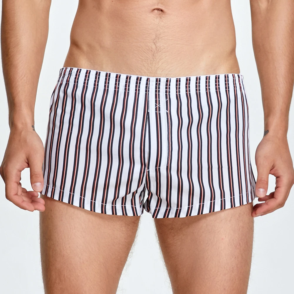Men Vertical Striped Boxer Briefs Cotton Comfortable Soft Underpants Casual Loose Shorts Aro Pants Homewear Breathable Lingerie
Men Vertical Striped Boxer Briefs Cotton Comfortable Soft Underpants Casual Loose Shorts Aro Pants Homewear Breathable Lingerie