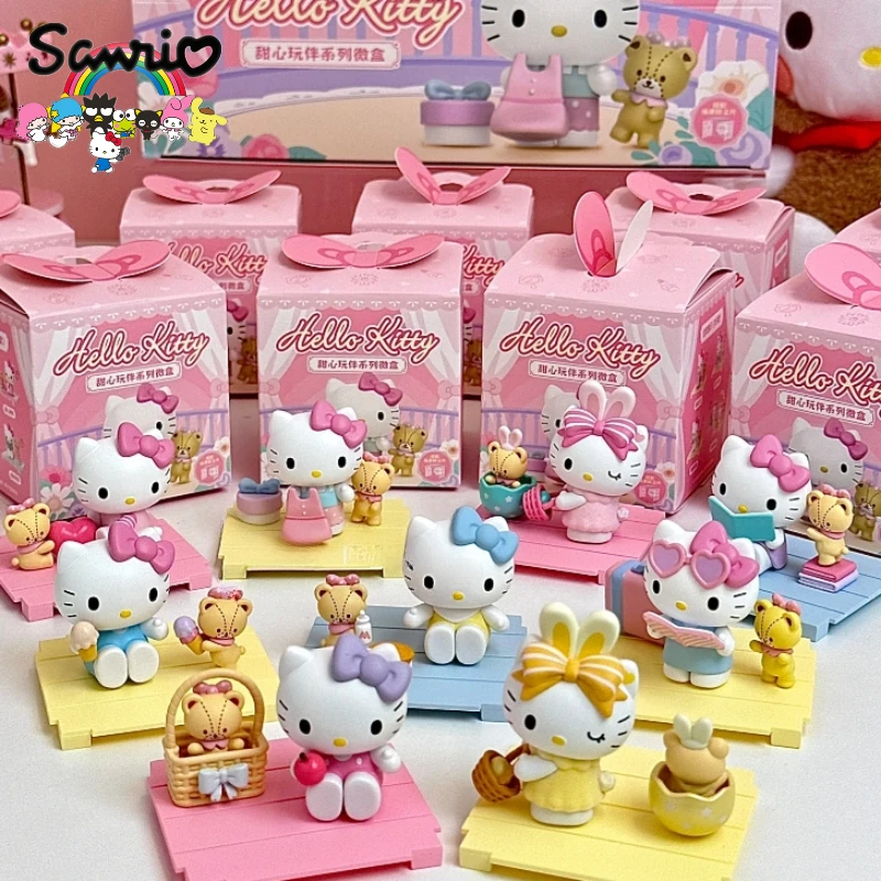 

Sanrio Blind Box Hello Kitty Sweetheart Playmate Series Ornaments Children's Toys Christmas Birthday Gifts Room Decoration