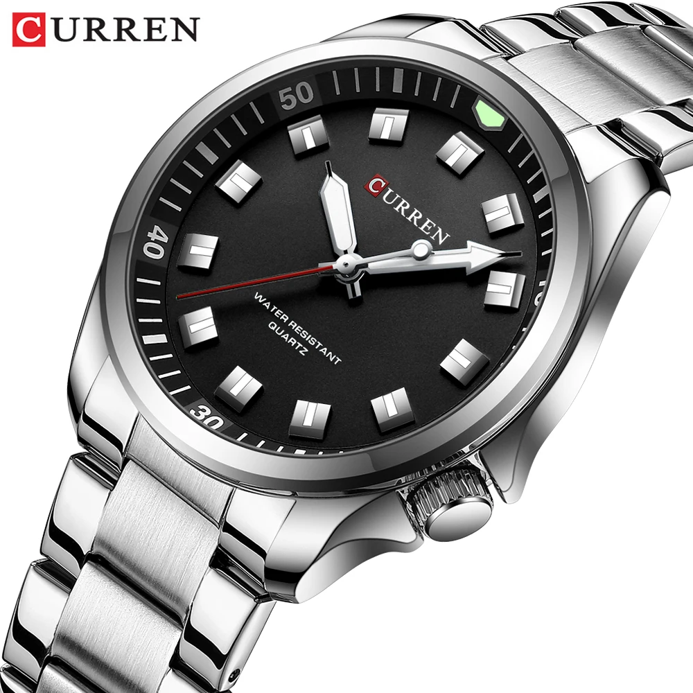 

Watch For Men CURREN Fashion Luxury Analog Quartz Men's Wristwatches Brand Stainless Steel Luminous Hands Watch Reloj Hombre