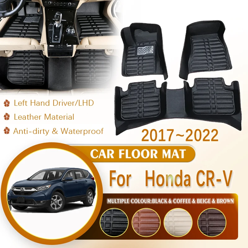 for Honda CRV CR V 2017~2022 MK5 LHD Car Leather Waterproof Foot Inner Liner Carpet Mats Custom Rug Anti-dirty Car Accessories
for Honda CRV CR V 2017~2022 MK5 LHD Car Leather Waterproof Foot Inner Liner Carpet Mats Custom Rug Anti-dirty Car Accessories