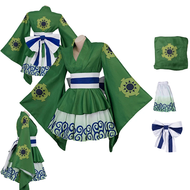 Roronoa Zoro Cosplay Anime One Cos Piece Kimono Lolita Dress Costume Outfits Women Cloak Skirts Belt Halloween Party Role Suit
Roronoa Zoro Cosplay Anime One Cos Piece Kimono Lolita Dress Costume Outfits Women Cloak Skirts Belt Halloween Party Role Suit