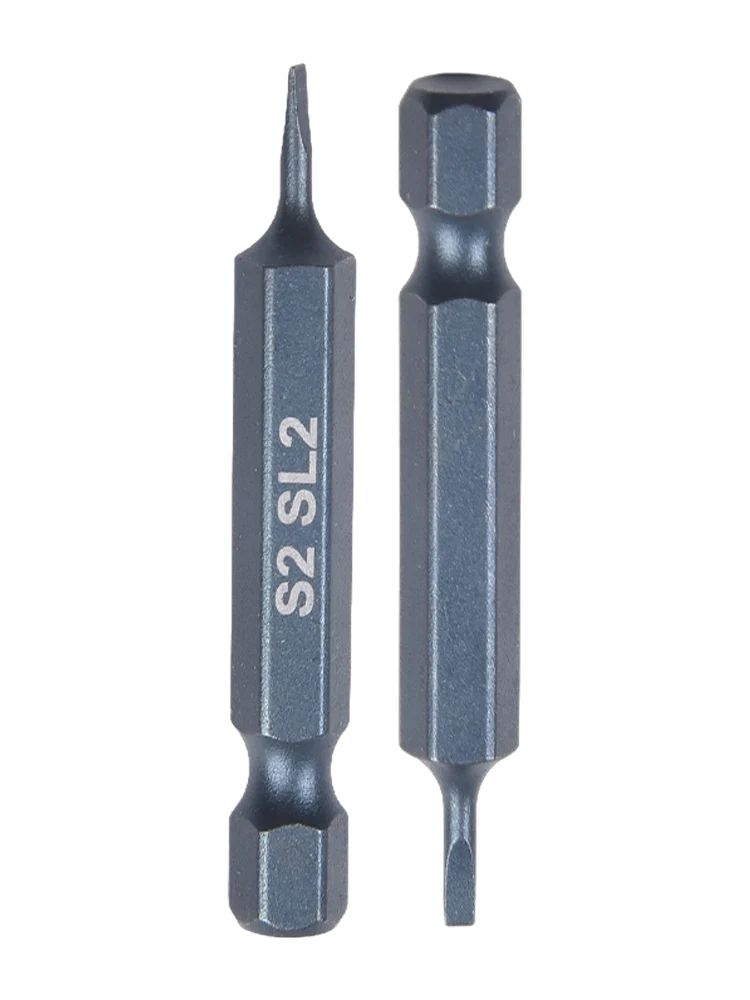 New Practical Screwdriver Bit Slotted Tip 1/4'' Hex 50mm Alloy Steel DIY Flat Head For Electric Hand Screwdrivers
New Practical Screwdriver Bit Slotted Tip 1/4'' Hex 50mm Alloy Steel DIY Flat Head For Electric Hand Screwdrivers
